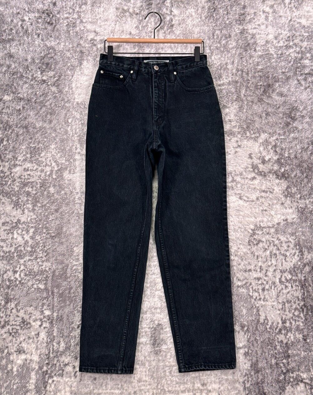 Vintage Anchor Blue Jeans 28" Womens Loose Fit Y2K Denim